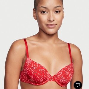 VS Sexy Tee Red Heart Bra
